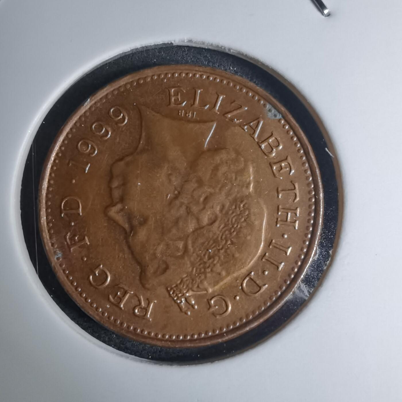 沼泽如烟--第945场 英国1999年1便士