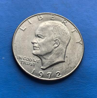 外国优质老铜币高银银币，周六九点倒数截拍，满百包邮，持续收拍 - 美国1972年大壹元