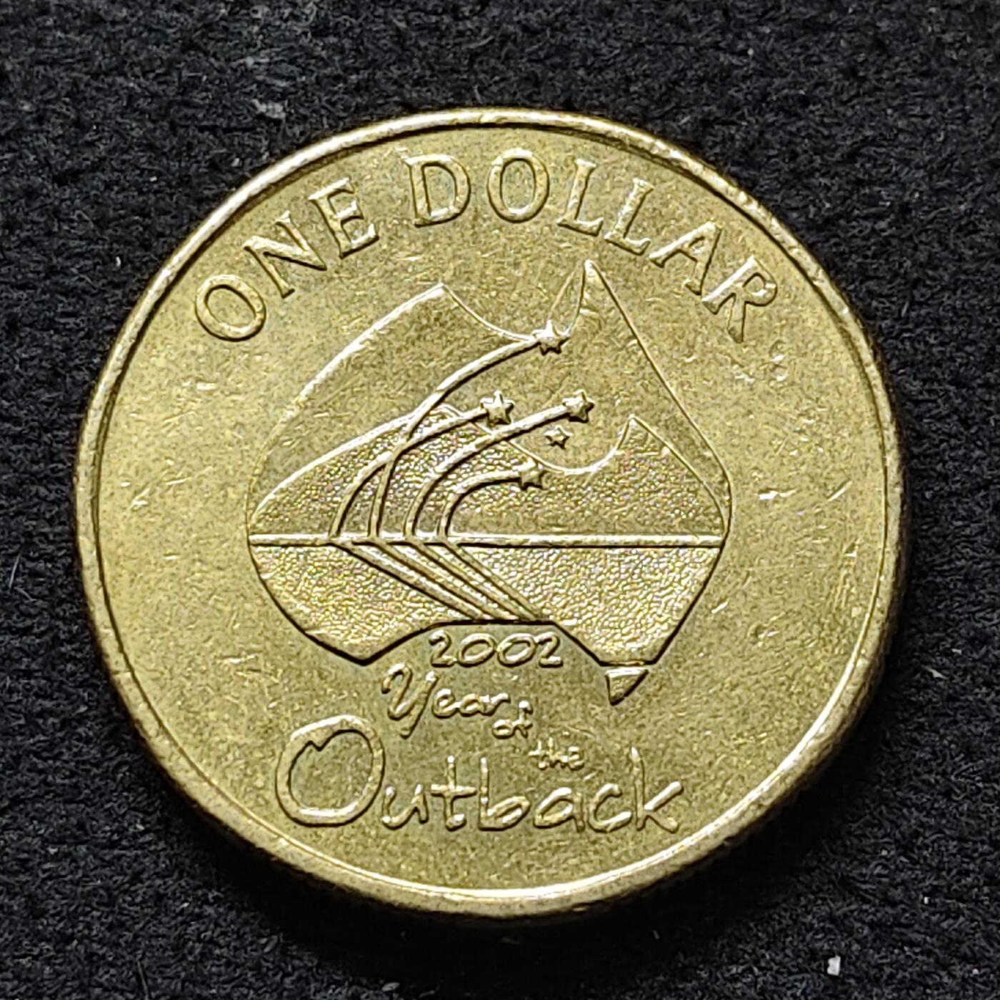【全场包邮】纯粹捡漏拍488场（免费代拍第25场） 澳大利亚2002年1元内陆年纪念币