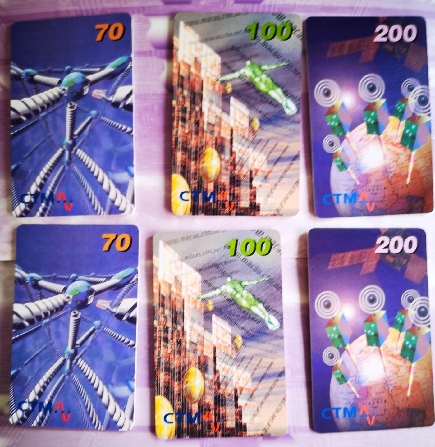 《鸿通俱乐部》拍卖第69期 2025年12月24日21：00延时节拍 澳门IC新卡《澳门IC新卡3全》2套  未评级 品好