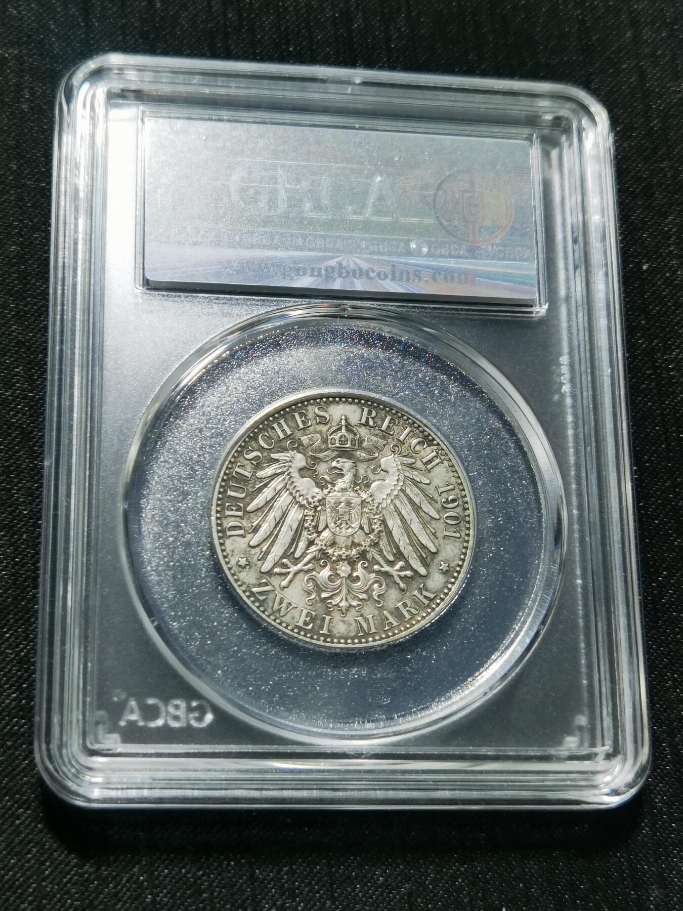 天下钱庄专场欢迎参拍 德国普鲁士建国200周年2马克银币