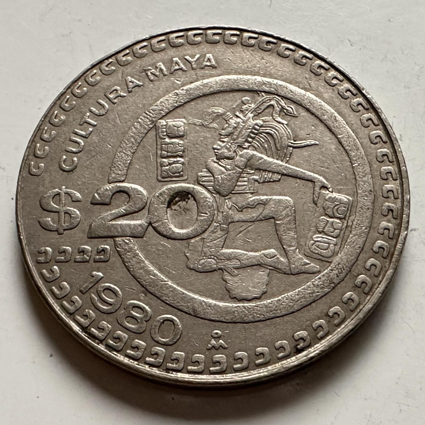 🌹外币初藏🌹🐯2025年第145场  每周二四六晚8️⃣点 接代拍 墨西哥1980年20比索