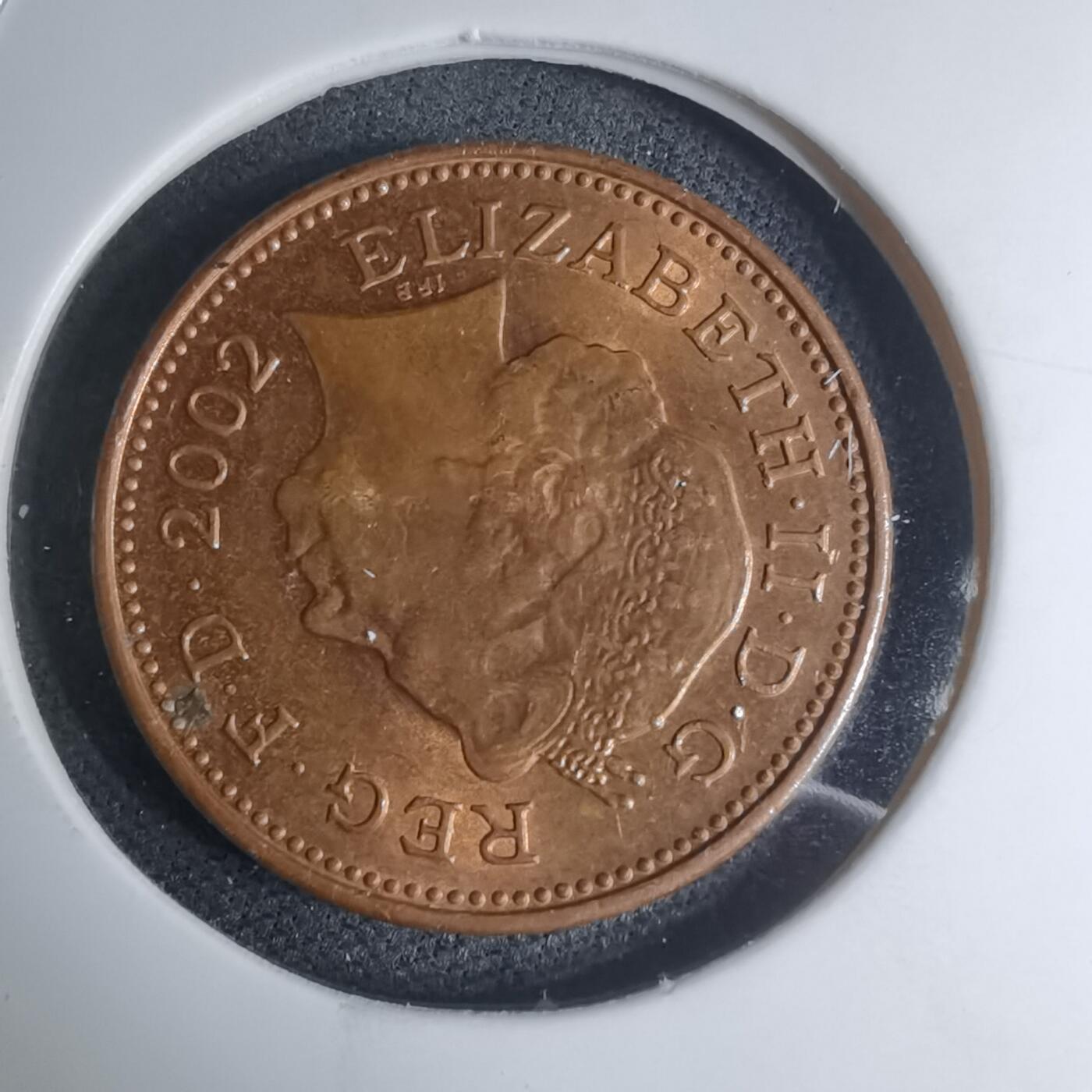 沼泽如烟--第945场 英国2002年1便士