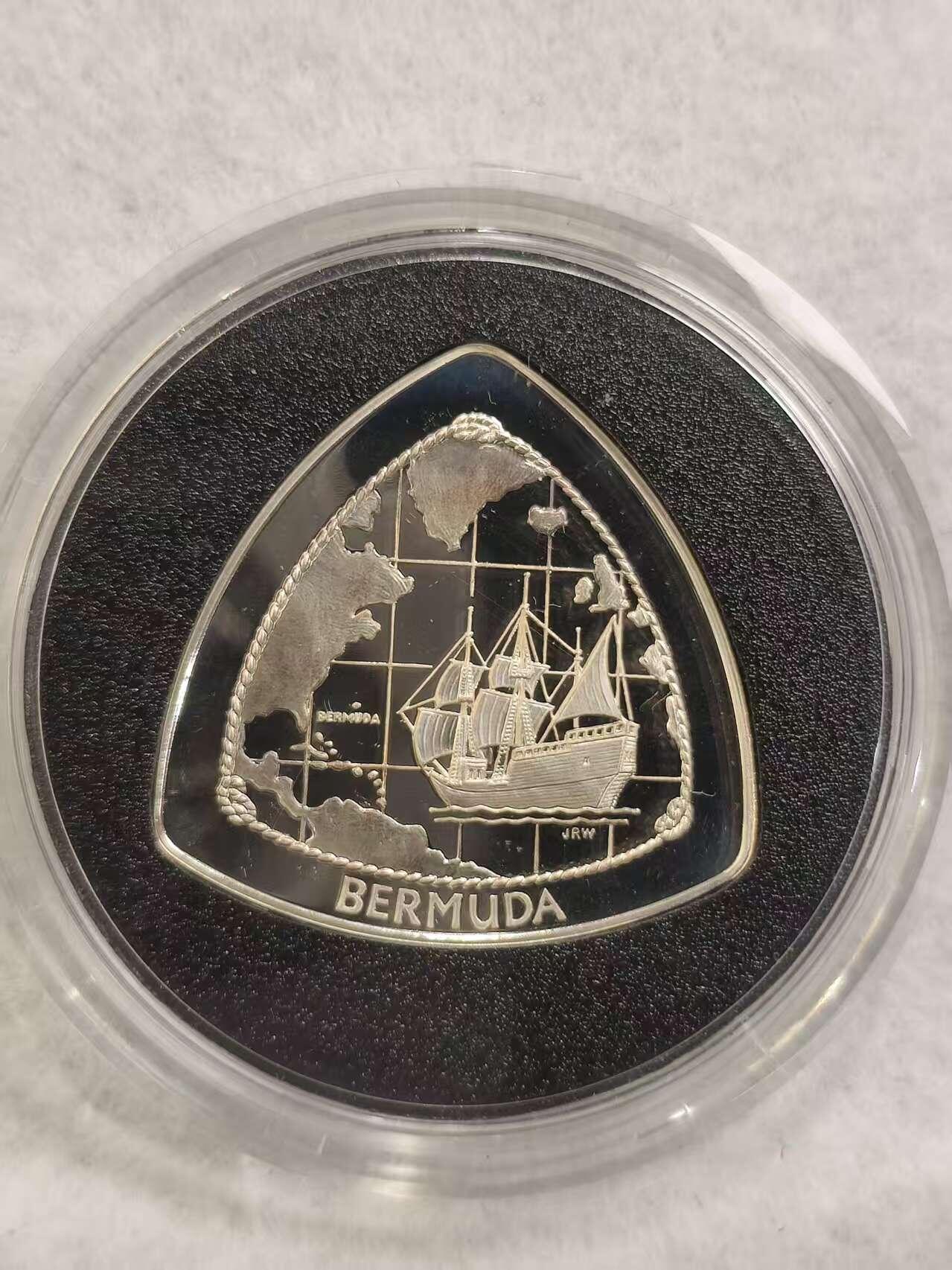 G&W世界散币，银币处理专场（第40场） 百慕大1998年3元  银币