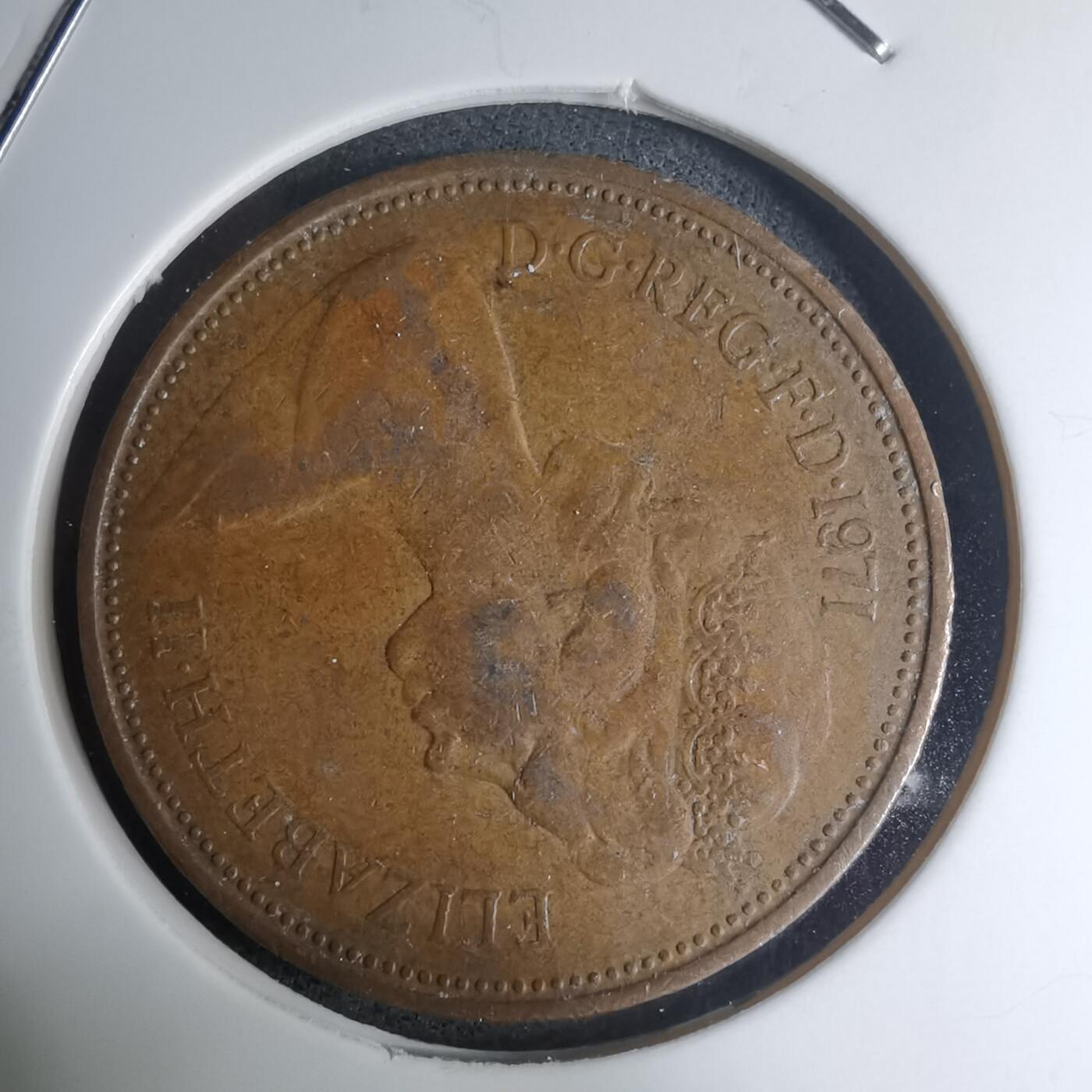 沼泽如烟--第945场 英国1971年2便士