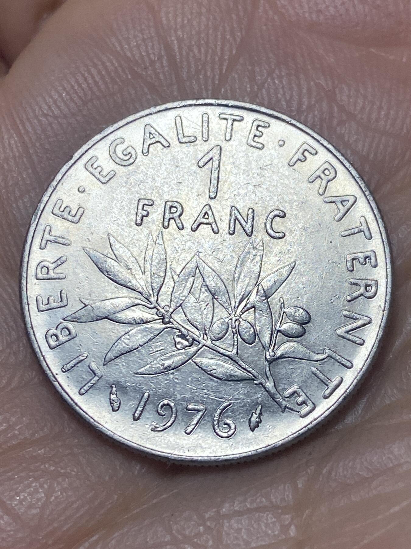 2025年第一百四十场(总第一百六十六场）外国好品散币场(免佣金) 法国🇫🇷1976年1法郎