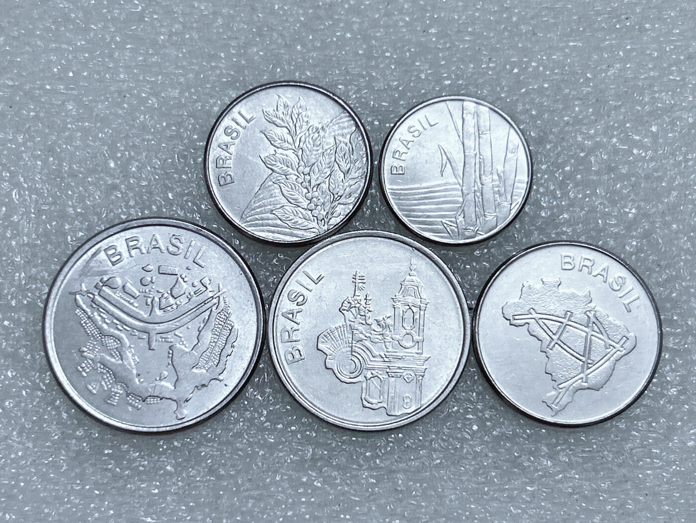 第一海外回流一元起拍收藏 散集专场  第282期 巴西80年代硬币5枚套