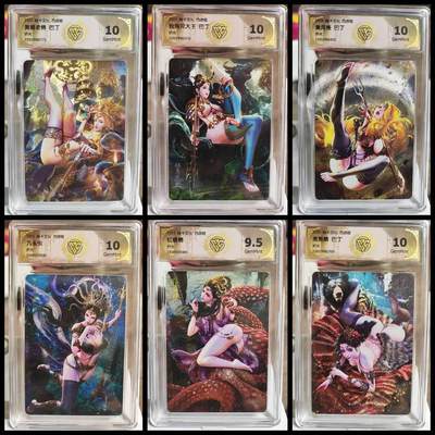 阳大大卡牌拍卖第89期（持续收拍品，周五晚上九点截拍，进群福利早知道） - 【妖精套】焱卡文化 西游姬 巴丁 妖精6张全套 折光