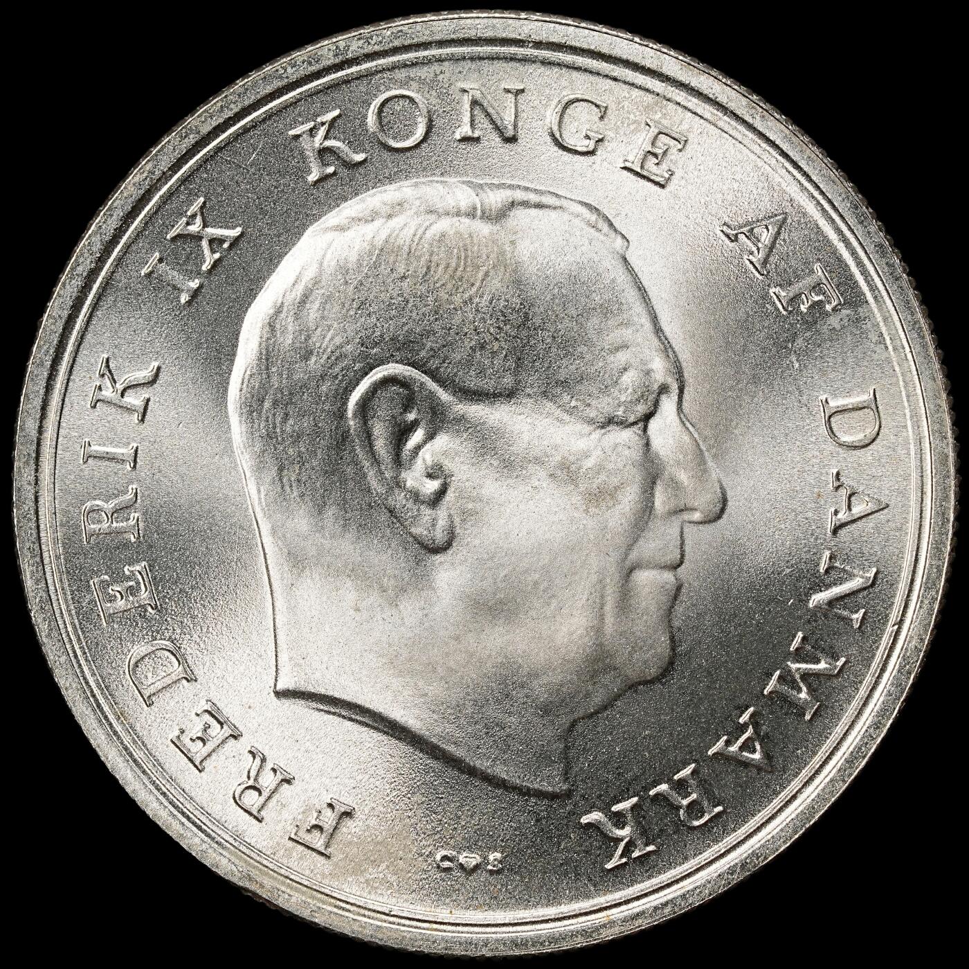 修遠堂世界钱币第九十九期 1967年丹麦玛格丽特公主结婚纪念10克朗银币 20.40g，含银80%