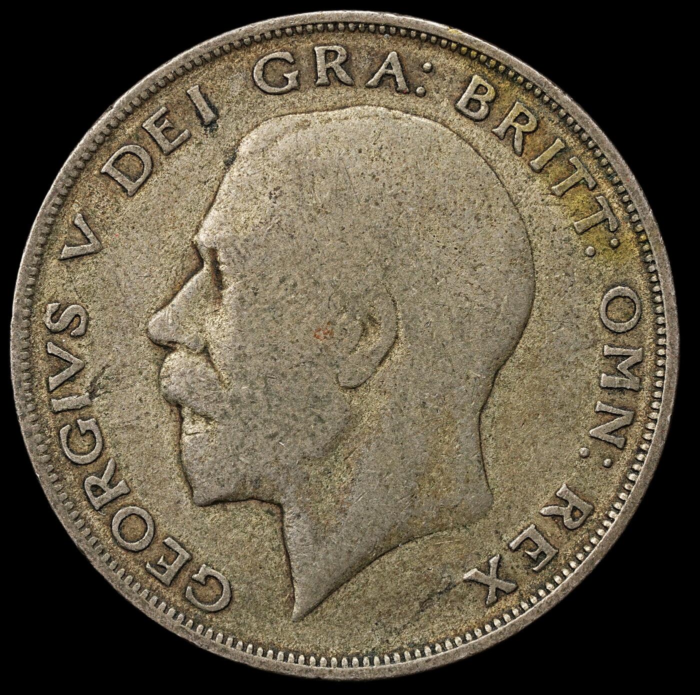 修遠堂世界钱币第九十九期 1922年英国1/2克朗银币 13.72g，含银50%