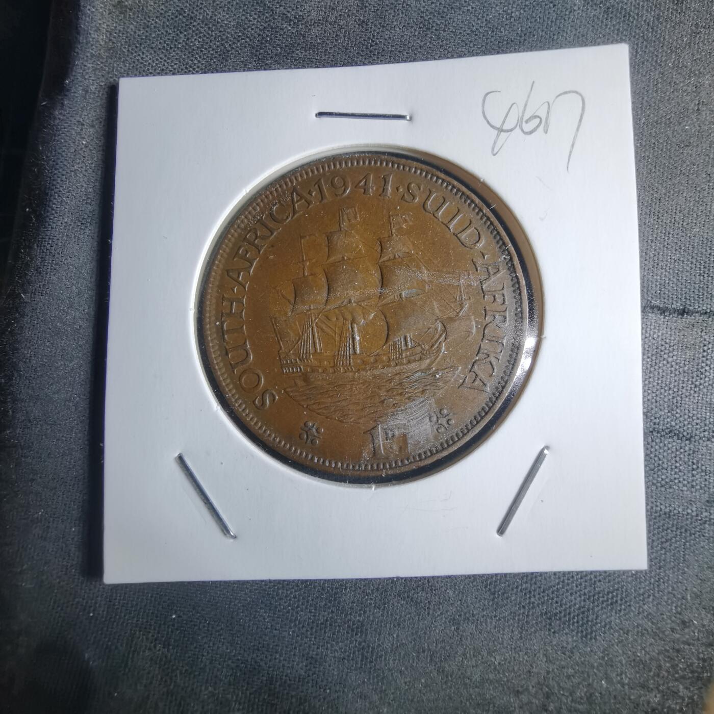 沼泽如烟--第946场 南非1941年1便士