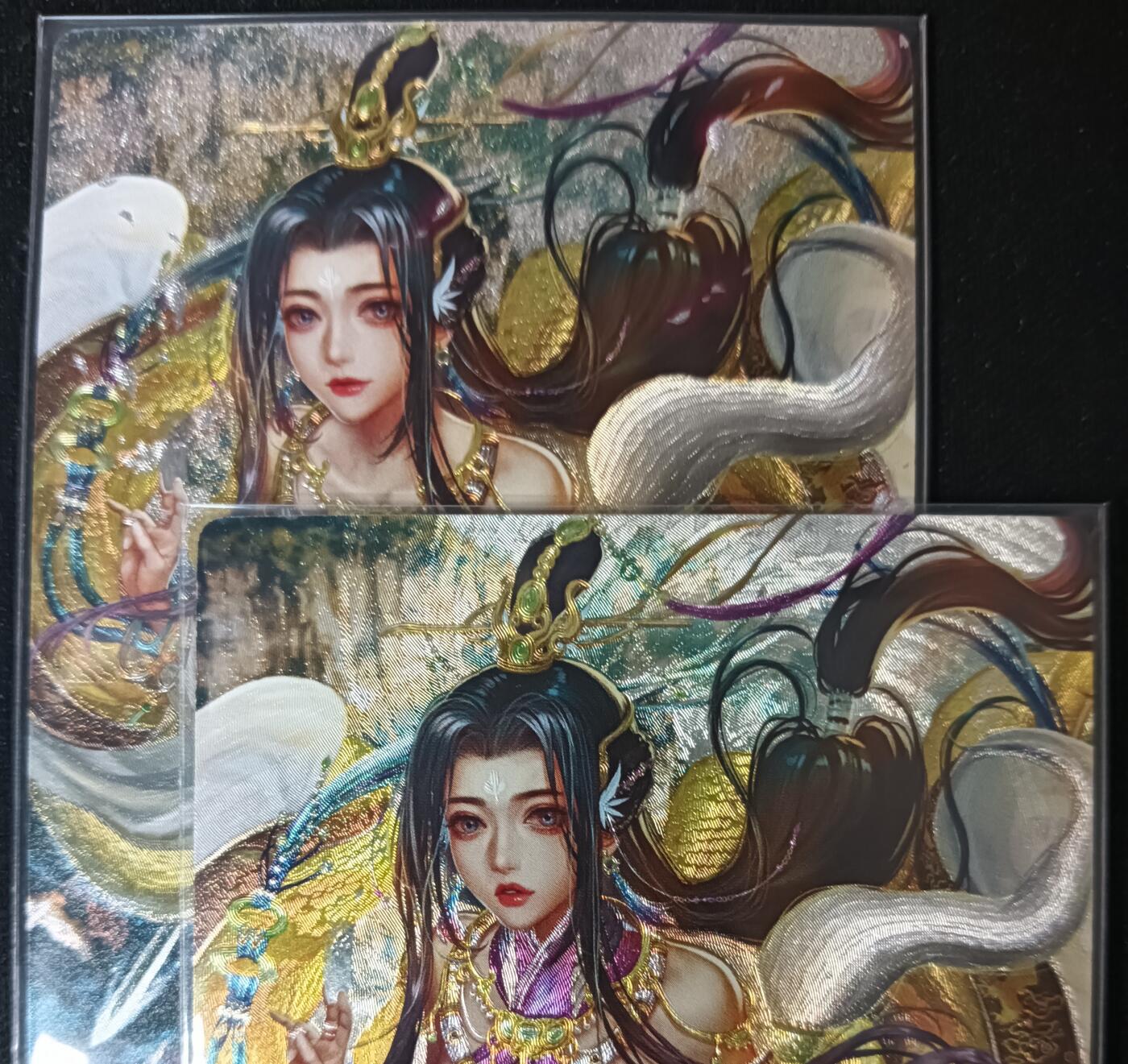 花开卡拍第53期（12月28号周日截拍，品控勿拍!!!拍品不寄存，运费5元，自制卡难免瑕疵，可能存在轻微撞角爆边等出厂瑕疵，品控介意勿拍！） 卡玩帕克 异界水浒神姬 公孙胜 粗闪工艺 一套2张