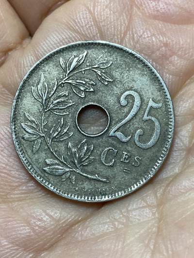 2025年第一百四十场(总第一百六十六场）外国好品散币场(免佣金) - 比利时🇧🇪1929年25分(阿尔贝一世时期，法语版，关门年)