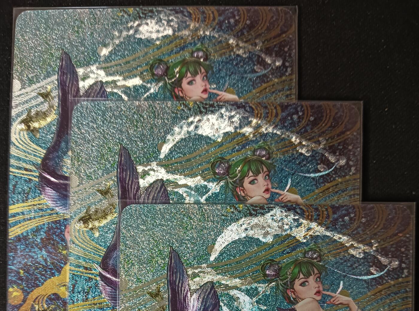 花开卡拍第53期（12月28号周日截拍，品控勿拍!!!拍品不寄存，运费5元，自制卡难免瑕疵，可能存在轻微撞角爆边等出厂瑕疵，品控介意勿拍！） 燎原卡牌， 罐儿幻西游  奔波儿灞3渐变折光粗闪