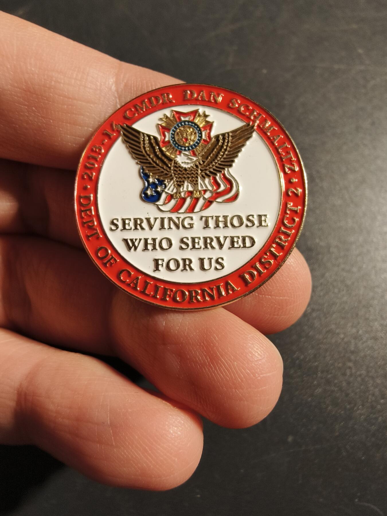 老王徽章第172期 美国海军退伍军人协会加州分会证章