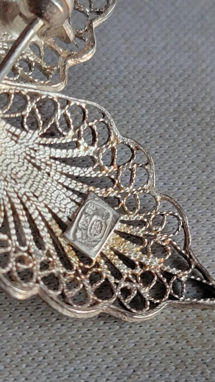 嘉宝良覃世界勋赏第20期拍卖 意大利银制花卉胸针