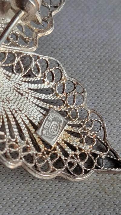 嘉宝良覃世界勋赏第20期拍卖 意大利银制花卉胸针