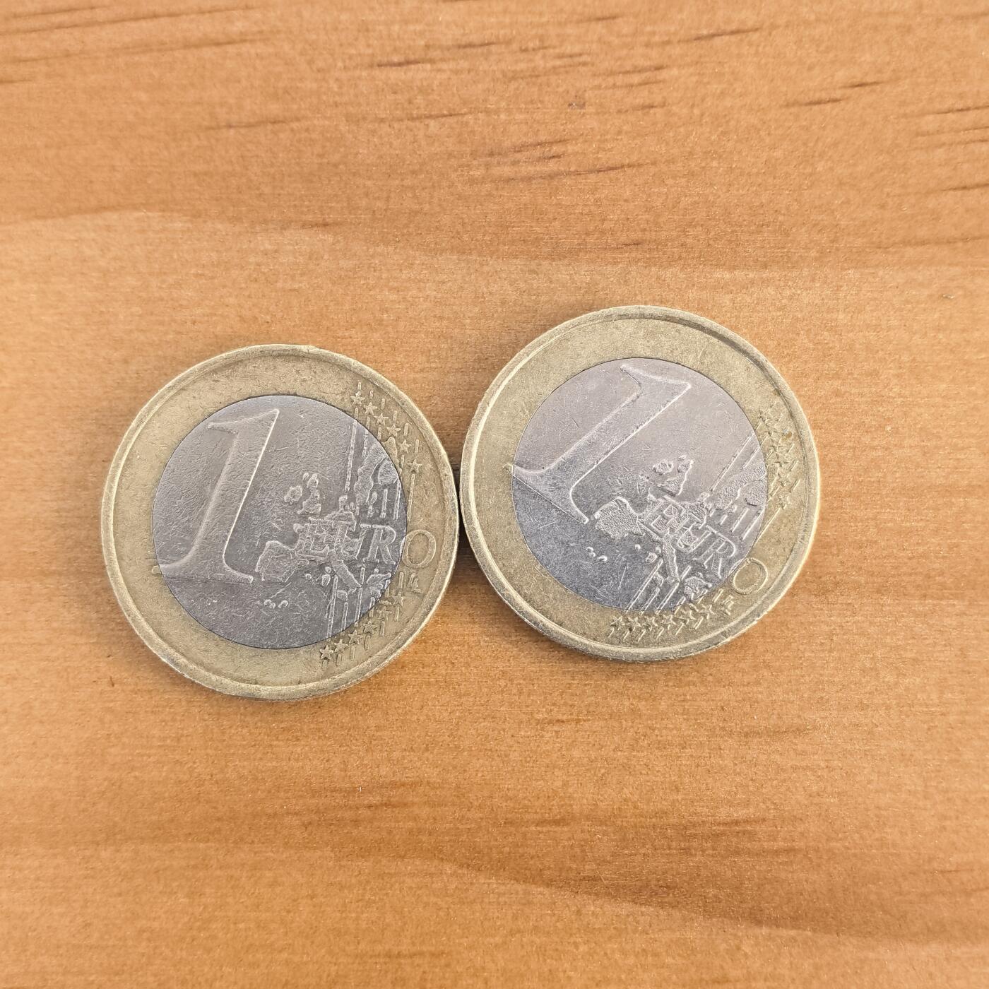 各国硬币第7期 无佣金 法国1元2枚