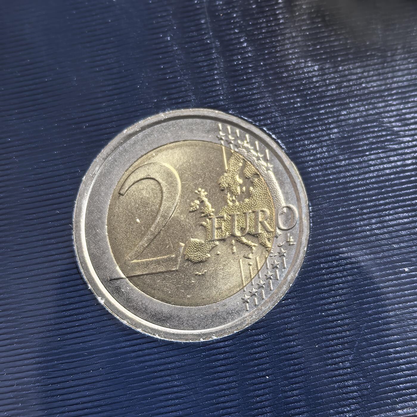 道一币馆币章第一百六十二场 原包装 梵蒂冈2014年柏林墙倒塌25周年2欧元纪念币 100400