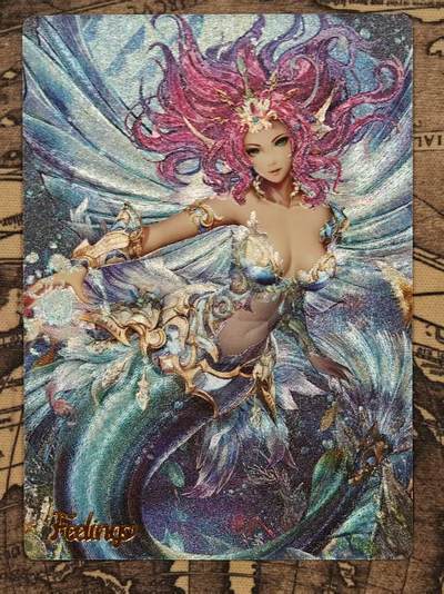 龙虎卡牌-六九场（无佣金，周六结拍，欢迎送拍） - 粗闪卡 海妖