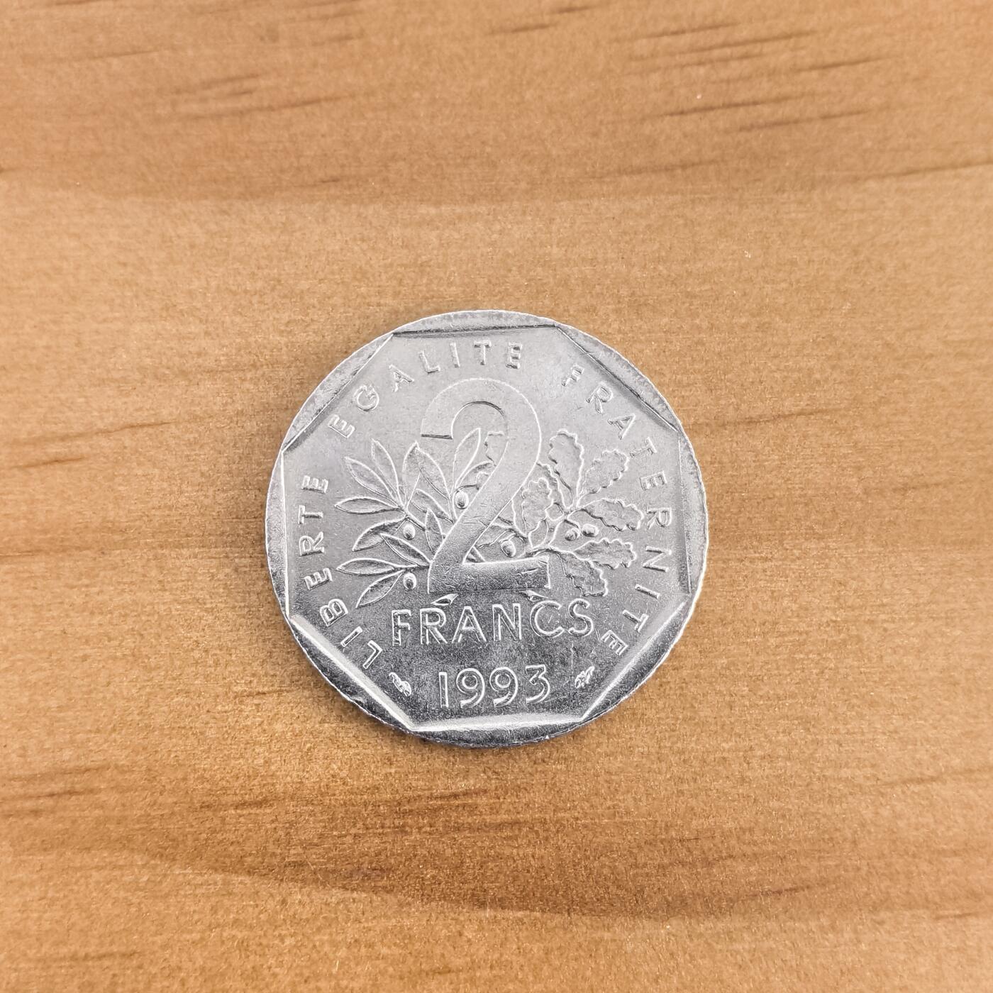 各国硬币第7期 无佣金 法国穆兰纪念币2法郎