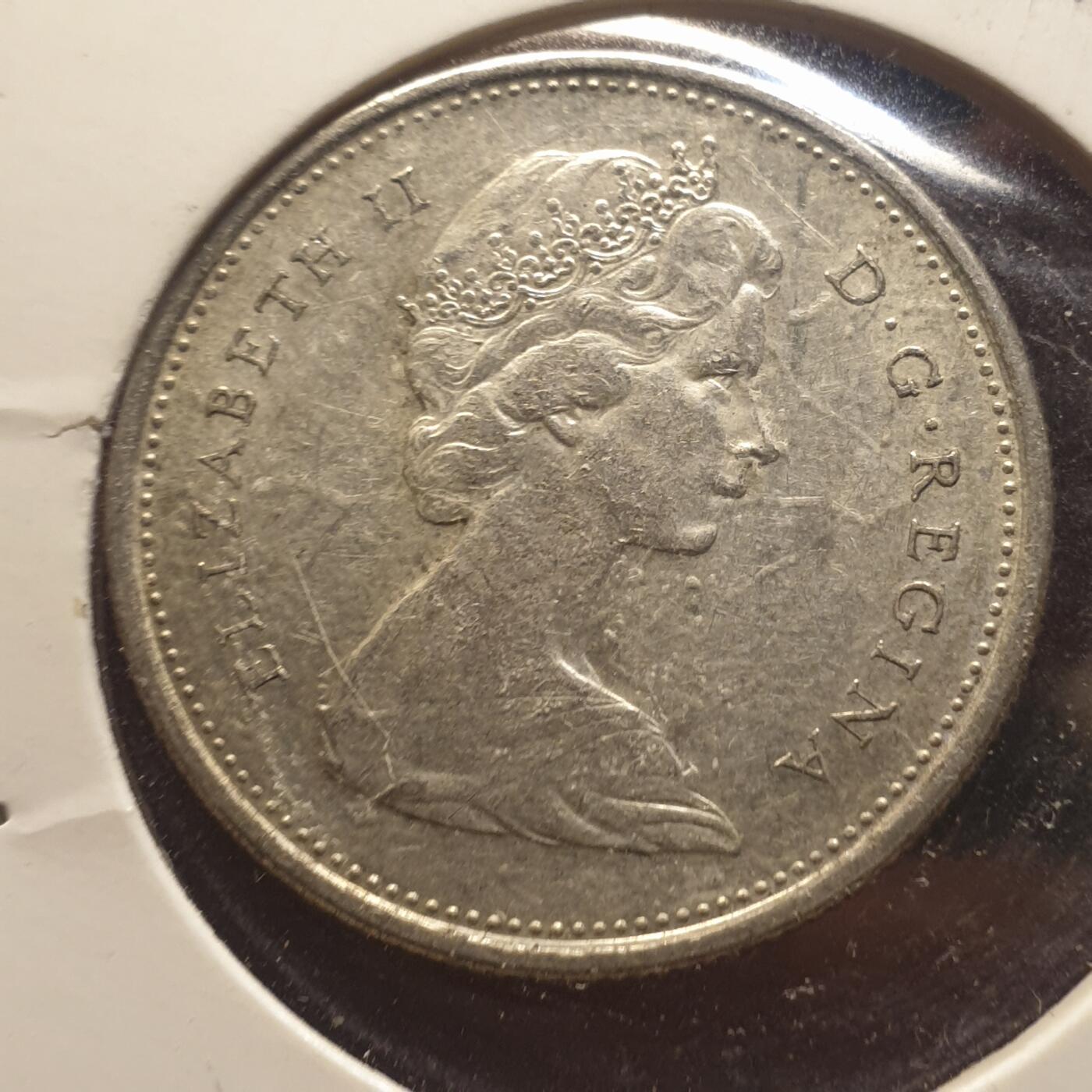 烟海杂币第12场 加拿大1968年25分银币