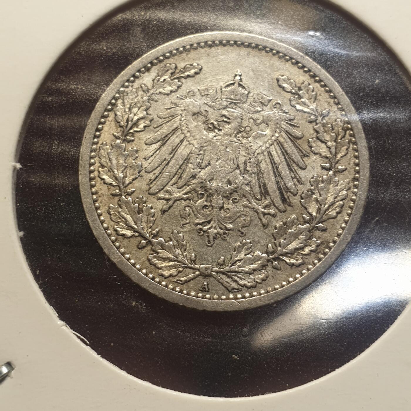 烟海杂币第12场 德国1913年0.5马克银币