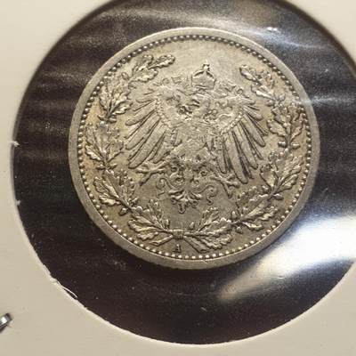 烟海杂币第12场 - 德国1913年0.5马克银币