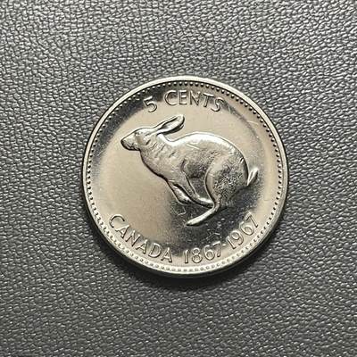 回流1228 -  加拿大1967年5分 加拿大联邦成立100周年 白靴兔
