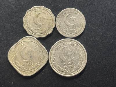 邮泉阁限时拍卖第三十八场 亚洲专场（硬币在国外。请付邮费6元。） - 巴基斯坦1948-1951年4枚