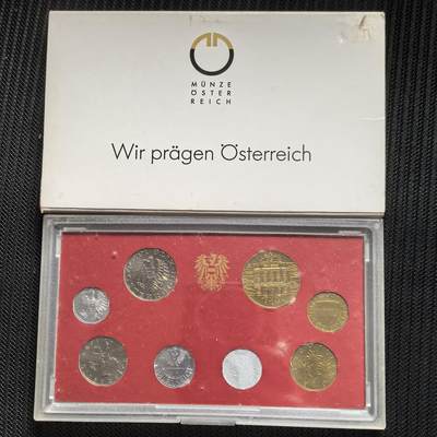 道一币馆币章第一百六十二场 - 原包装 奥地利1994年套币八枚