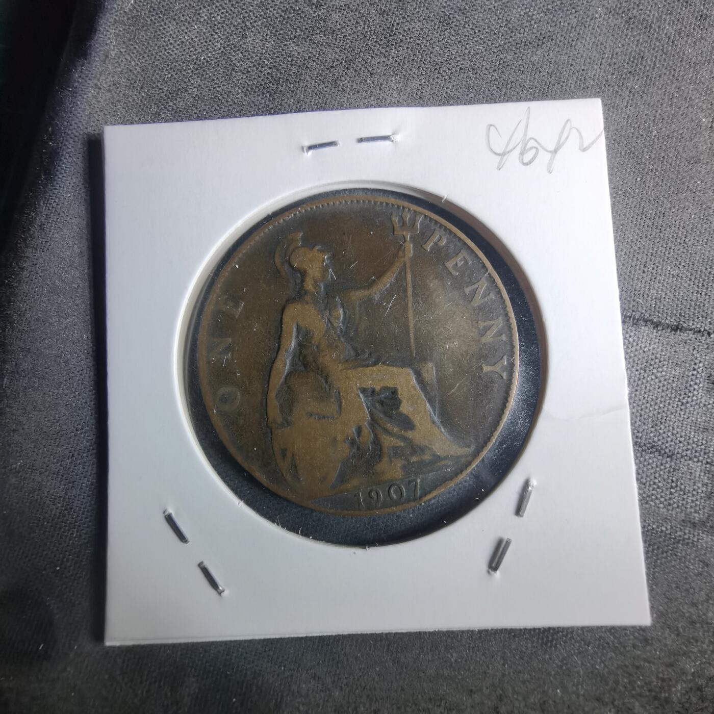 沼泽如烟--第946场 英国1907年1便士