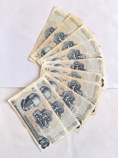 各国外币第105期 无佣金 - 挪威10克朗 8品10张