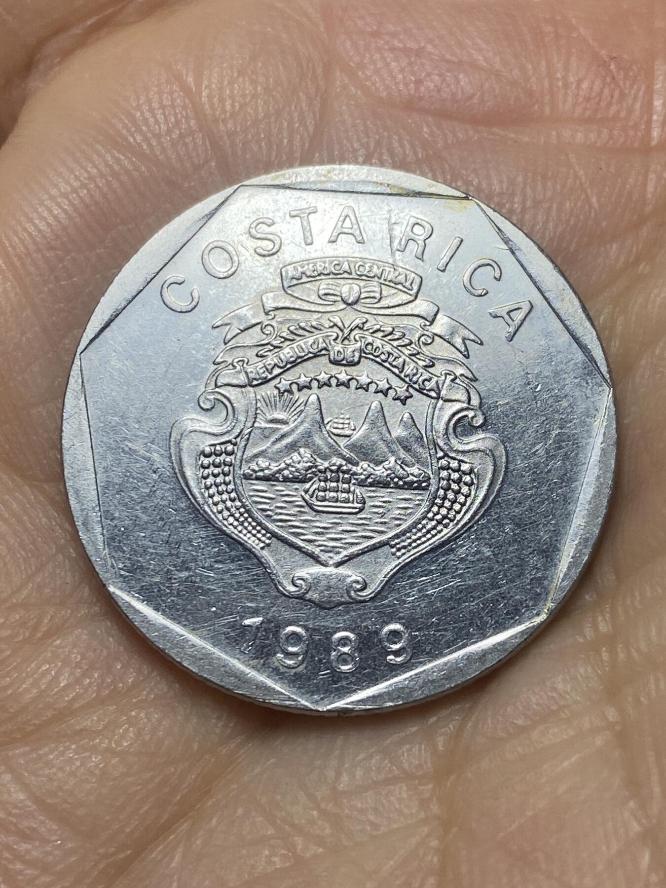 2025年第一百四十场(总第一百六十六场）外国好品散币场(免佣金) 哥斯达黎加🇨🇷1989年5科朗