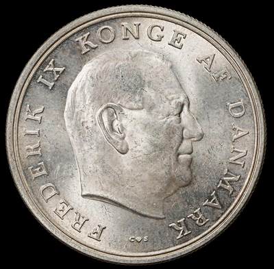 修遠堂世界钱币第九十九期 - 1964年丹麦安妮公主结婚纪念5克朗银币 17g，含银80%