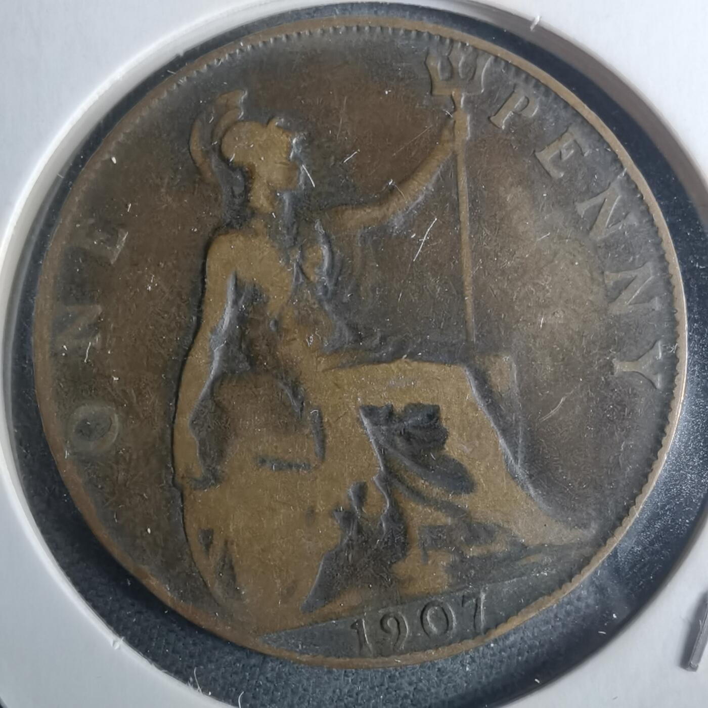 沼泽如烟--第946场 英国1907年1便士