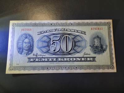 12月27号晚上8点 外国纸币自动截拍第77场 - 丹麦50极美品