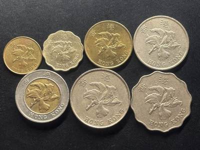 邮泉阁限时拍卖第三十八场 亚洲专场（硬币在国外。请付邮费6元。） - 中国香港7枚