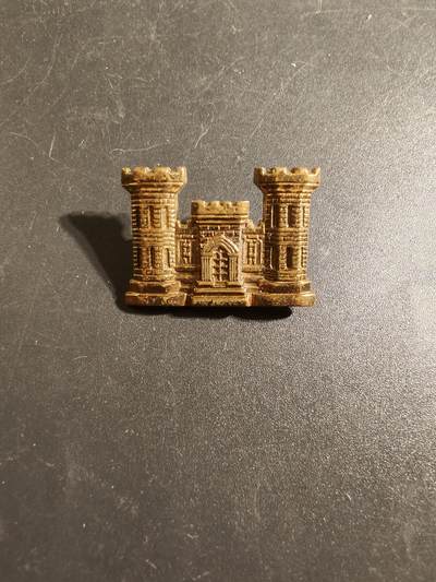 老王徽章第172期 - 美国工兵领章    二战横针版