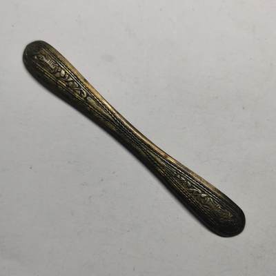 杂件专场90期 - 清代老银鎏金寿字花纹发簪