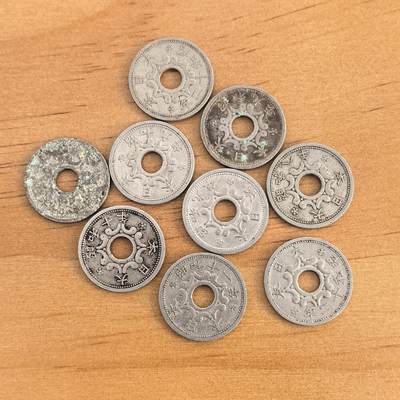 各国硬币第7期 无佣金 - 日本钱币5钱9枚