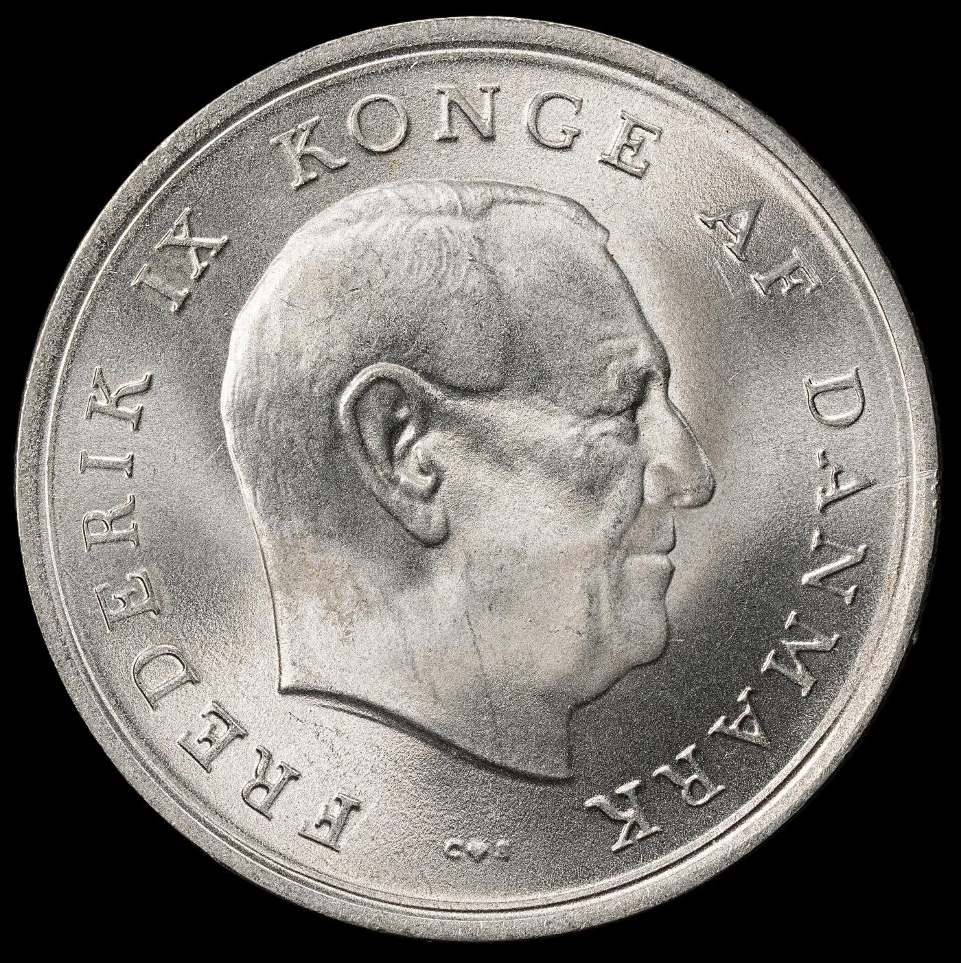 修遠堂世界钱币第九十九期 1967年丹麦玛格丽特公主结婚纪念10克朗银币 20.40g，含银80%