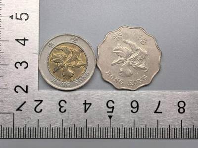 小驴勋章奖章收藏12月27日周六晚六点拍卖（珍爱和平，收藏战争，铭记历史，勿忘国耻，忠党爱国。有偿代拍，送拍规则在简介最后，参拍须阅读规则后再参拍，关系到运费包装发货时效真假辨别等关键信息，拍卖时不再发原图，看大图店主微信码在拍卖店铺介绍里） - 香港10元双色10元、紫荆花形状2元硬币一组