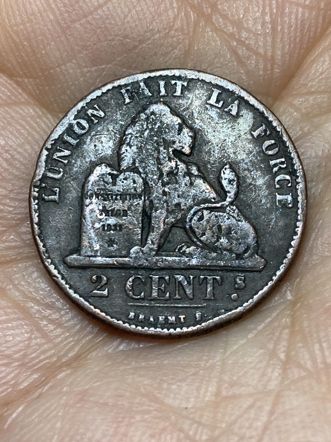 2025年第一百四十场(总第一百六十六场）外国好品散币场(免佣金) 比利时🇧🇪1875年2分(利奥波德二世时期)