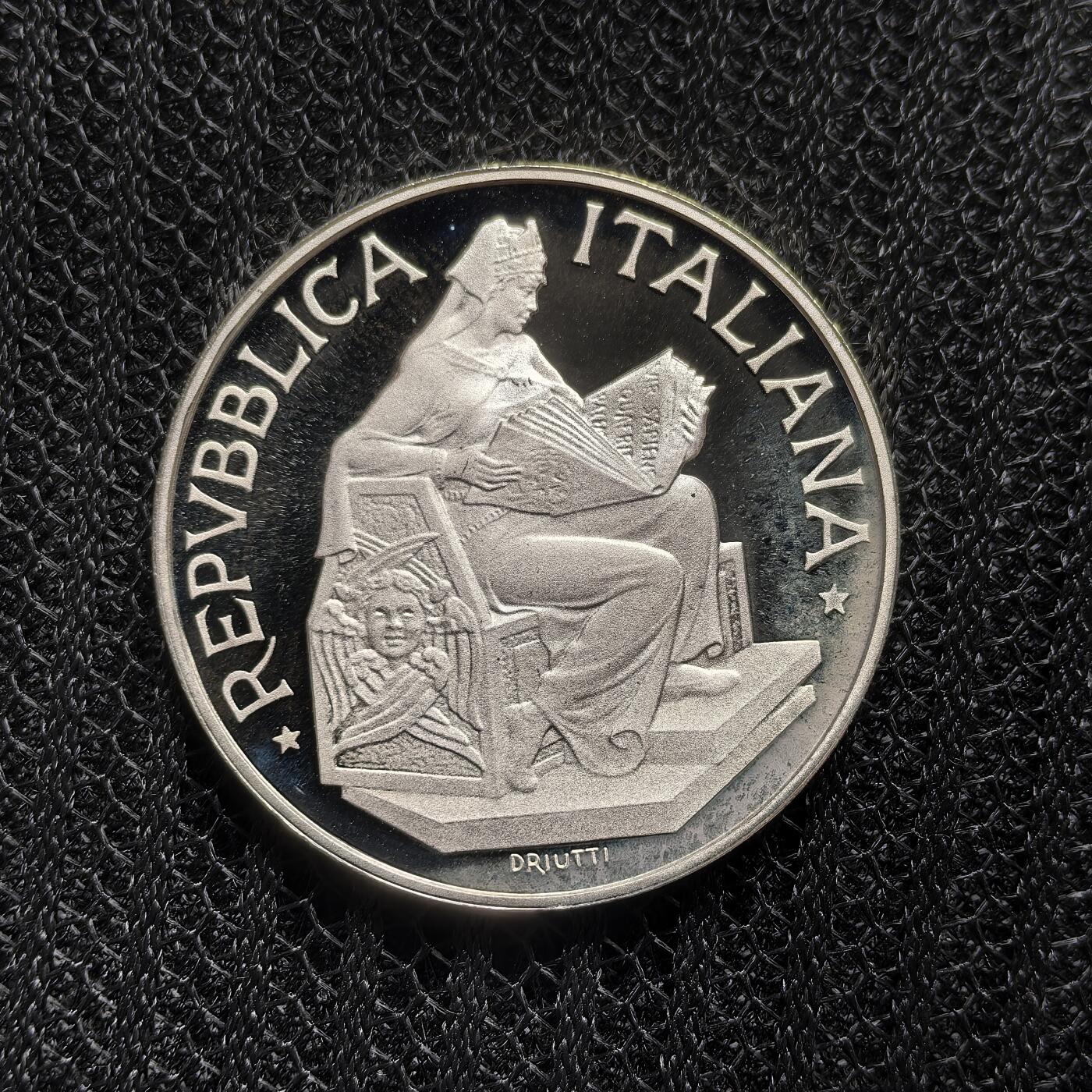 道一币馆币章第一百六十二场 原盒证 意大利1993年比萨大学建校650周年500里拉精制银币 9000