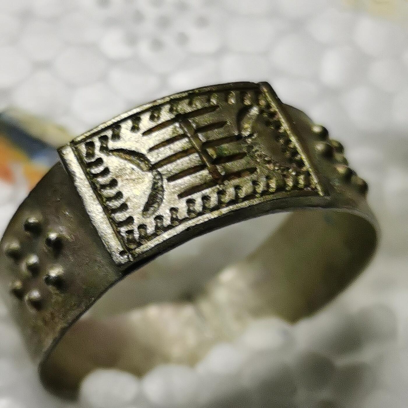 杂件专场90期 民国老银寿字戒