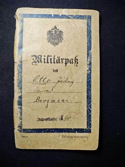 罗岚⭐爱藏⭐甄选专拍第三场-分享拍场赚佣（实体店在建中···） - 帝德普鲁士基尔肯霍恩士兵证书--征召矿工奥托・布林格服役于第 12 地方步兵团第 1 补充营