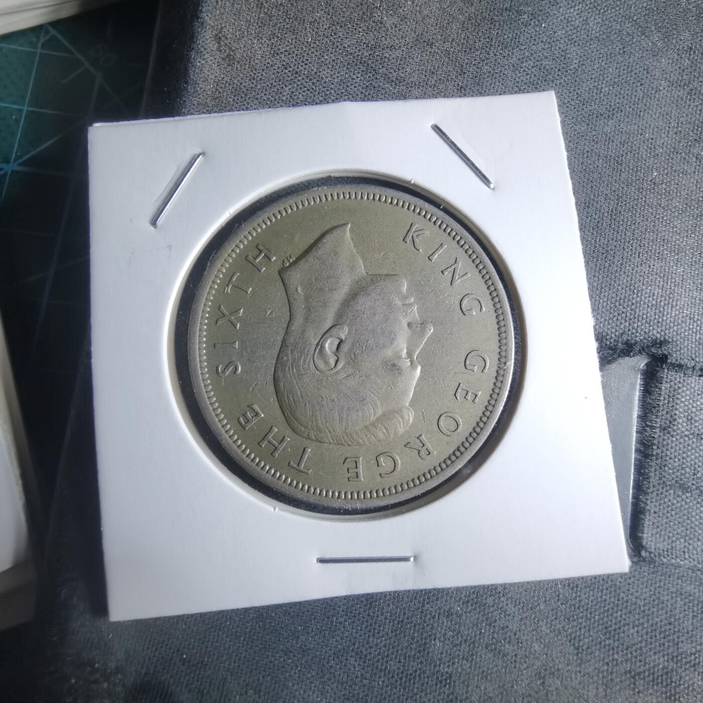 沼泽如烟--第946场 新西兰1951年半克朗