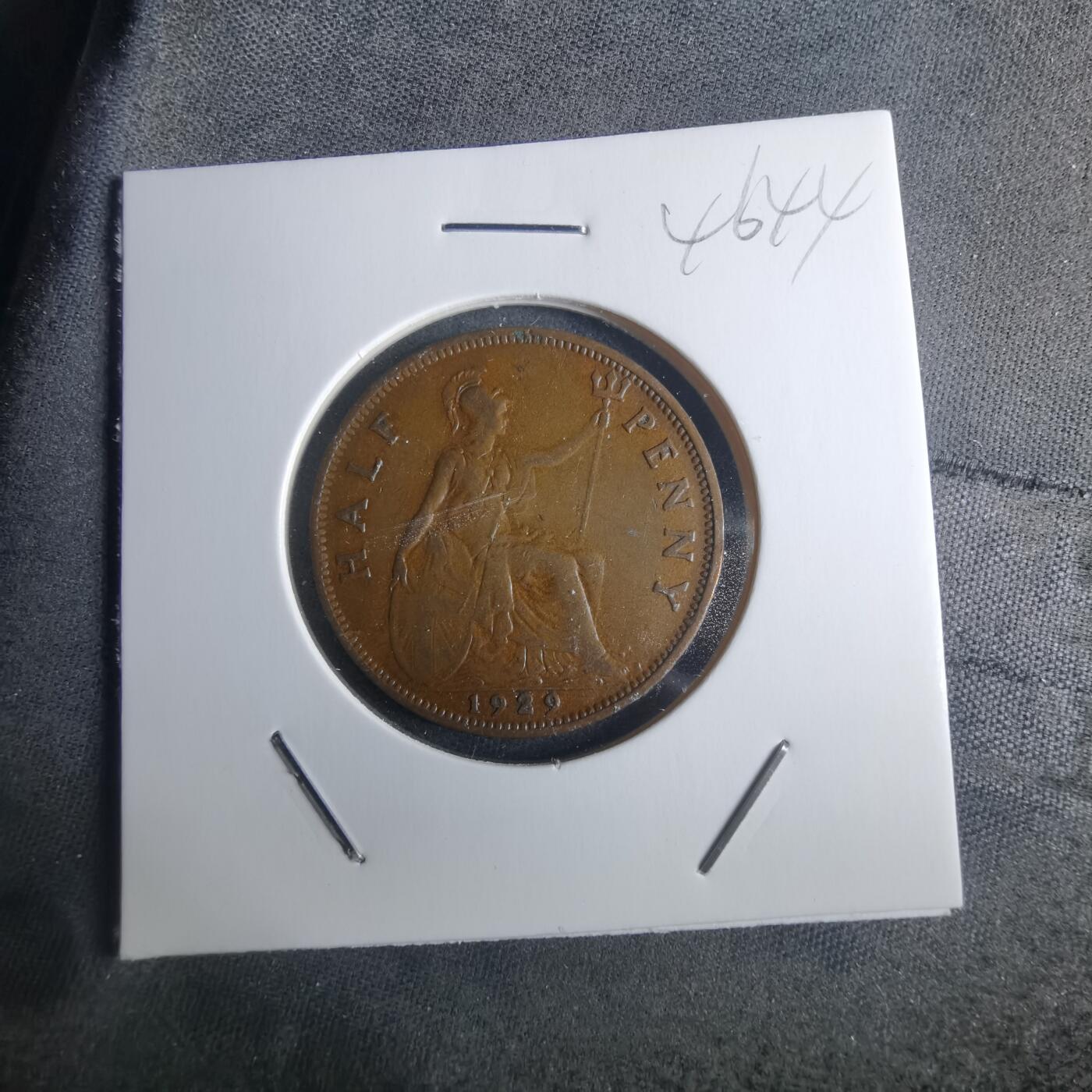 沼泽如烟--第946场 英国1929年半便士