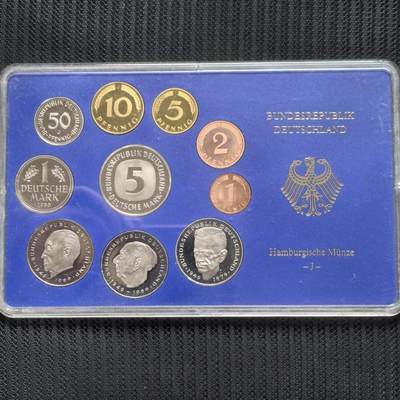 道一币馆币章第一百六十二场 - 原包装 德国1986年精制套币十枚套